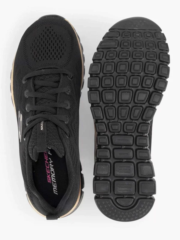 Dames Skechers Zwarte Graceful - Get Connected