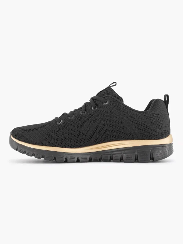 Dames Skechers Zwarte Graceful - Get Connected