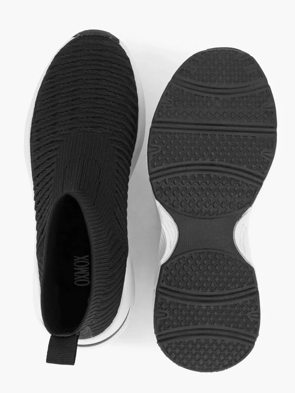 Dames Oxmox Zwarte Hoge Sneaker