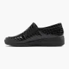 Dames Easy Street Zwarte Instapper Lak