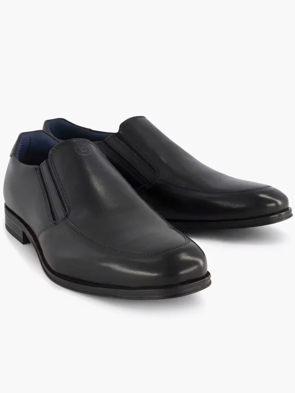 Heren Bugatti Zwarte Leagro Slipper