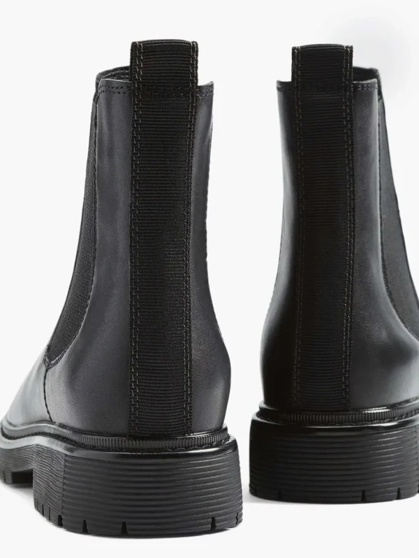 Dames 5th Avenue Zwarte Leren Chelsea Boot