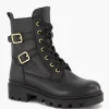 Kinderen Limelight girl Zwarte Leren Veterboot