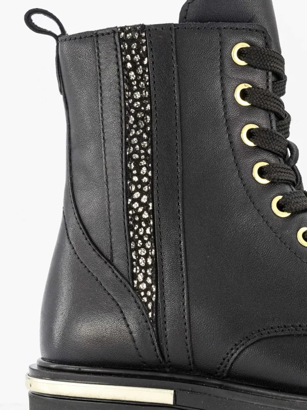 Kinderen Limelight girl Zwarte Leren Veterboot