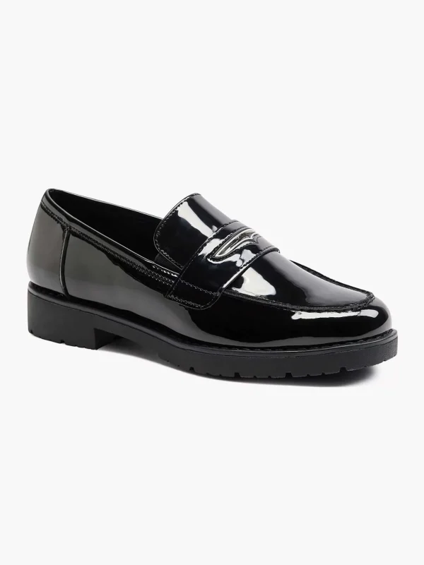 Dames Graceland Zwarte Loafer Lak