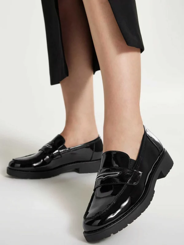 Dames Graceland Zwarte Loafer Lak