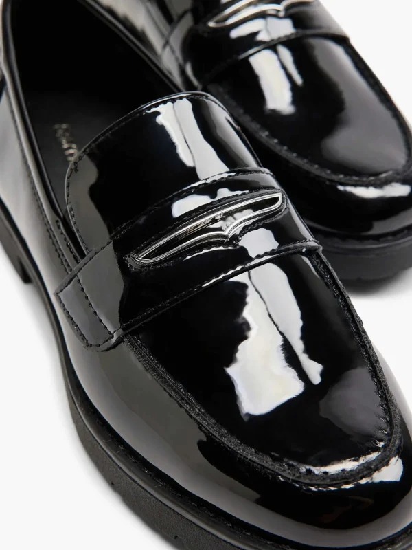 Dames Graceland Zwarte Loafer Lak