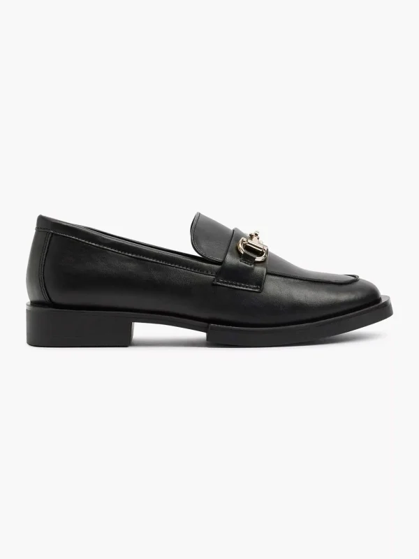 Dames Graceland Zwarte Loafer Sierketting