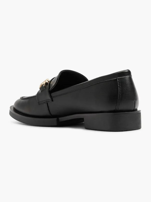 Dames Graceland Zwarte Loafer Sierketting