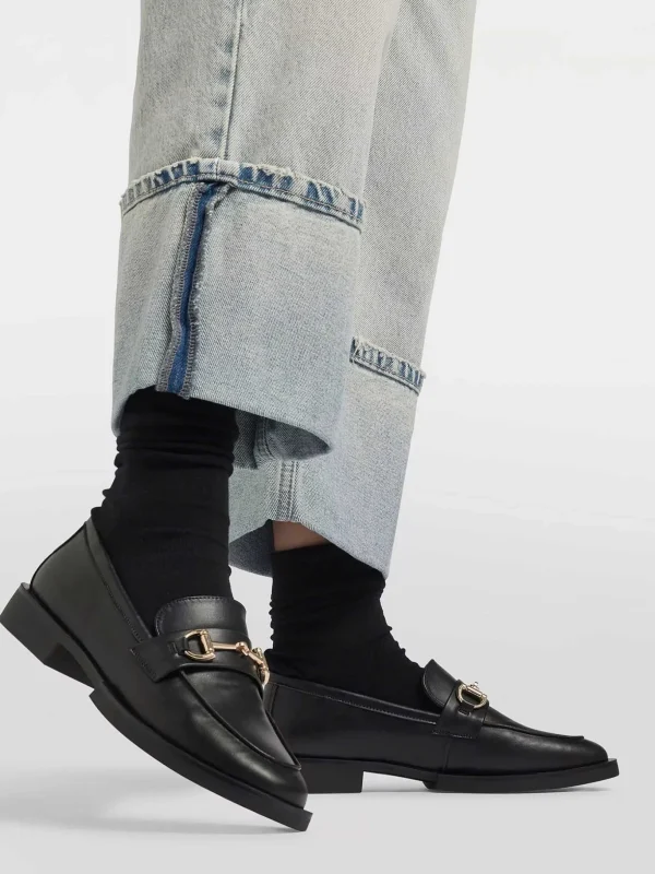 Dames Graceland Zwarte Loafer Sierketting