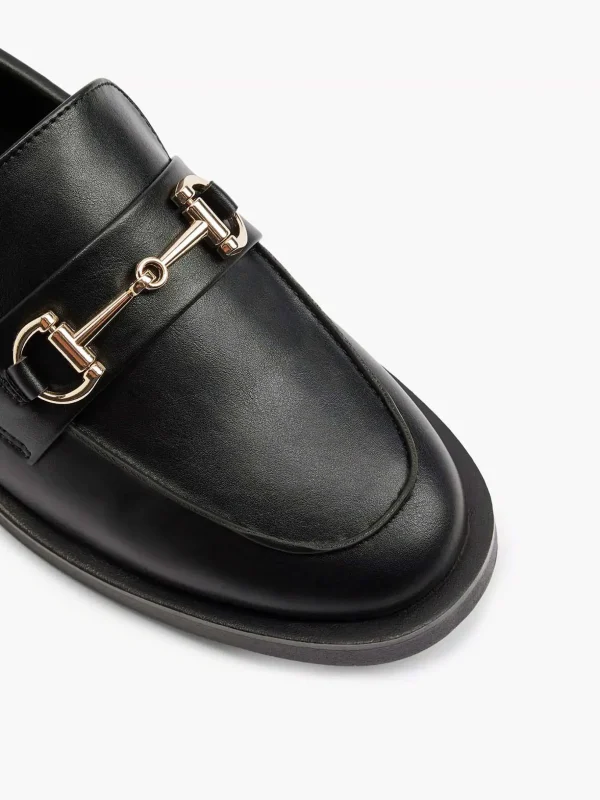 Dames Graceland Zwarte Loafer Sierketting