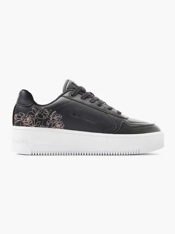 Dames Champion Zwarte Low Cut Shoe Rebound