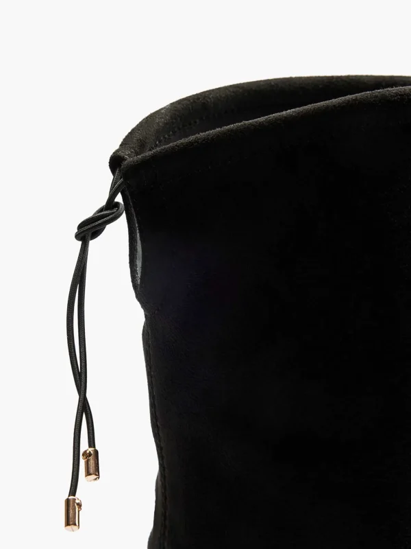 Dames Graceland Zwarte Overknee Laars Hak