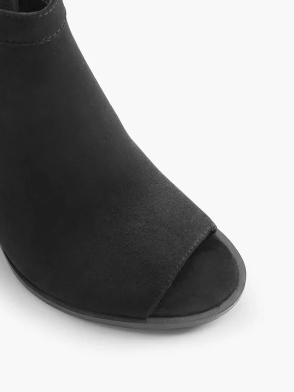 Dames Graceland Zwarte Peep Toe Sandalette