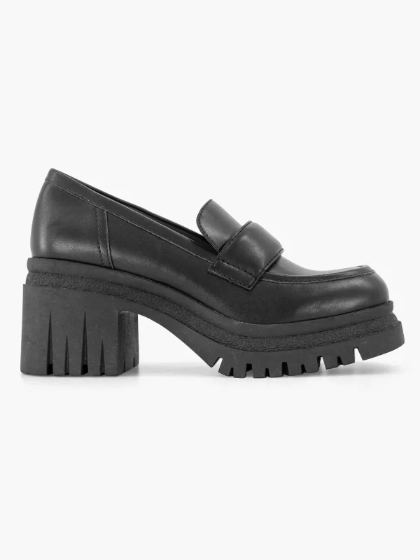 Dames Oxmox Zwarte Platform Loafer