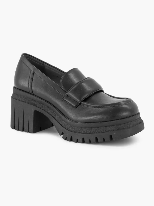 Dames Oxmox Zwarte Platform Loafer