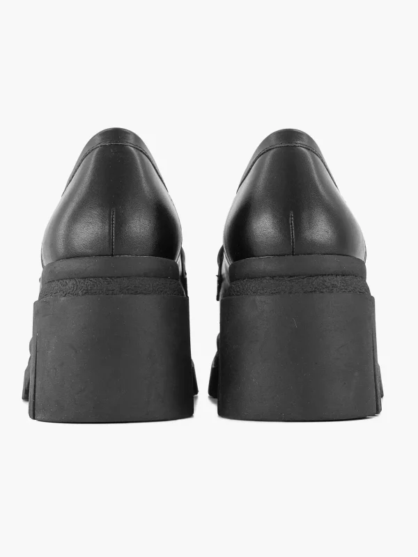 Dames Oxmox Zwarte Platform Loafer