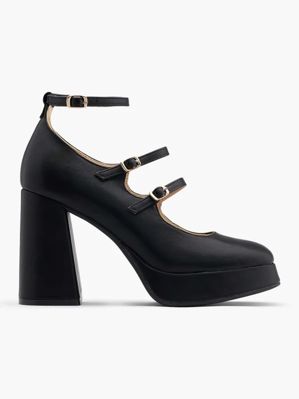 Dames Graceland Zwarte Platform Pump