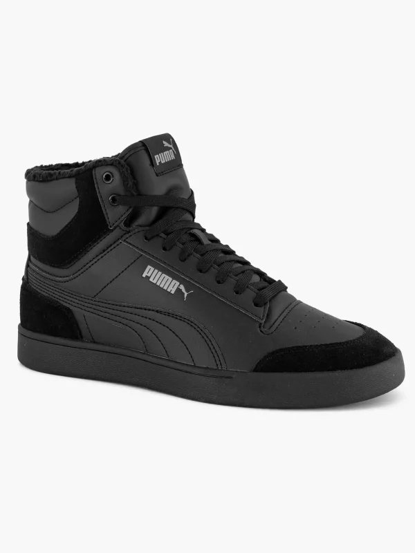 Heren Puma Zwarte Shuffle Mid Fur