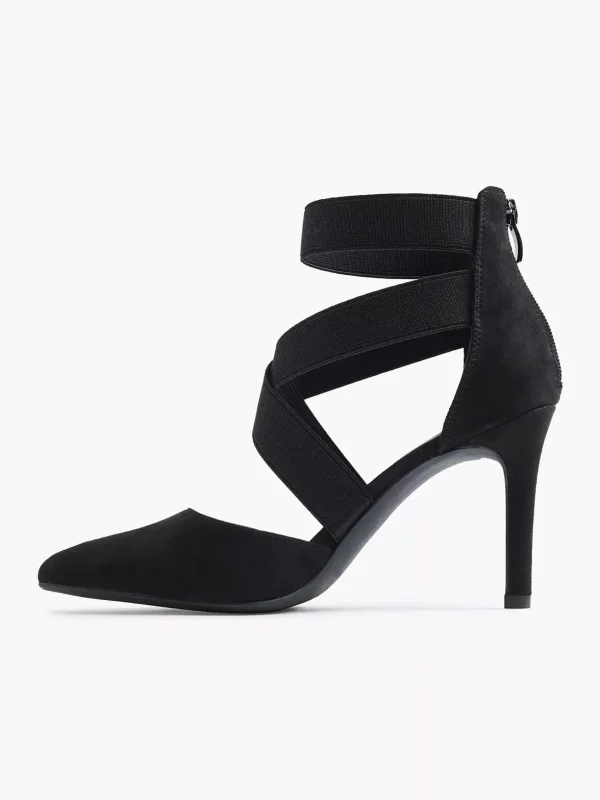 Dames Graceland Zwarte Pump Elastiek