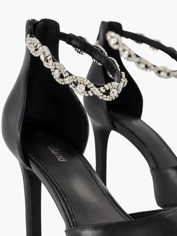 Dames Graceland Zwarte Pump Steentjes