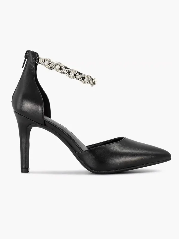 Dames Graceland Zwarte Pump Steentjes