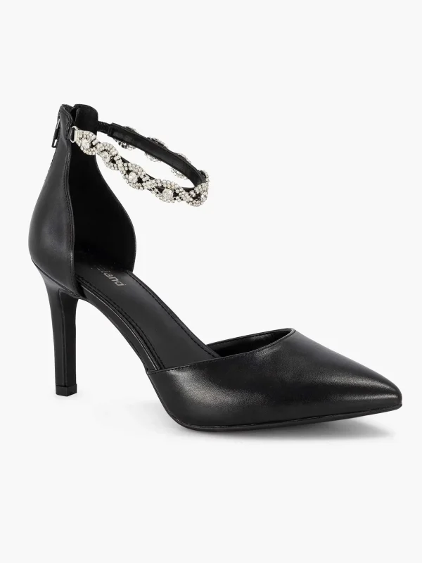 Dames Graceland Zwarte Pump Steentjes