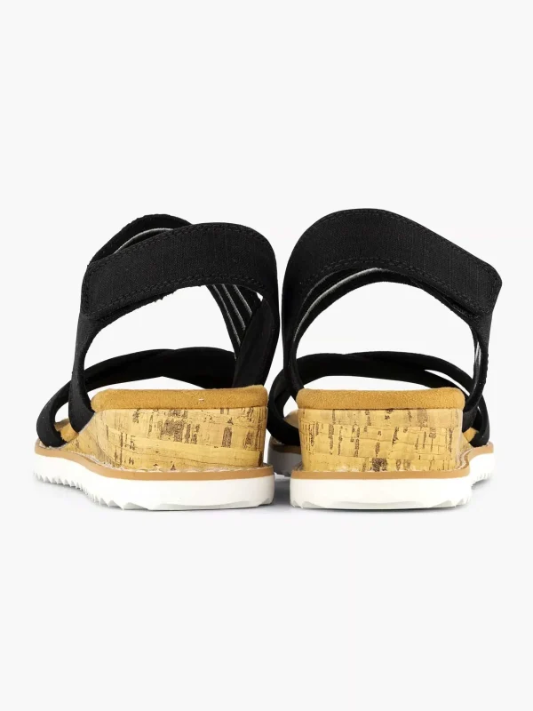 Dames Skechers Zwarte Sandaal