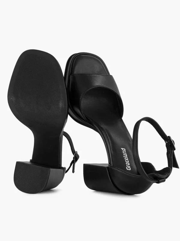 Dames Graceland Zwarte Sandalette
