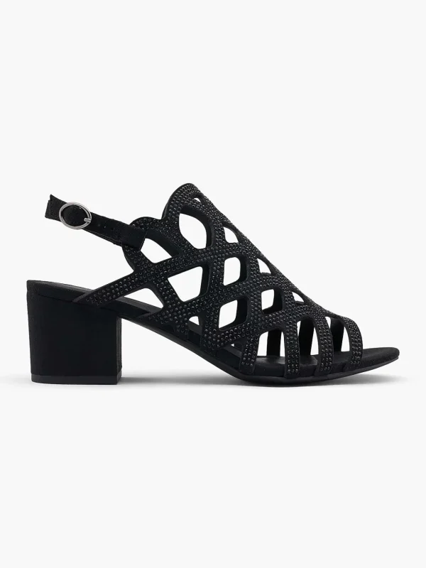 Dames Graceland Zwarte Sandalette