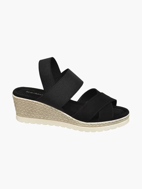 Dames Graceland Zwarte Sandalette