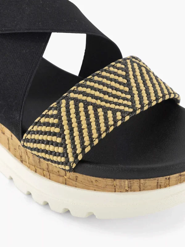 Dames Graceland Zwarte Sandalette
