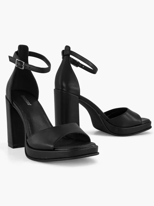 Dames Graceland Zwarte Sandalette