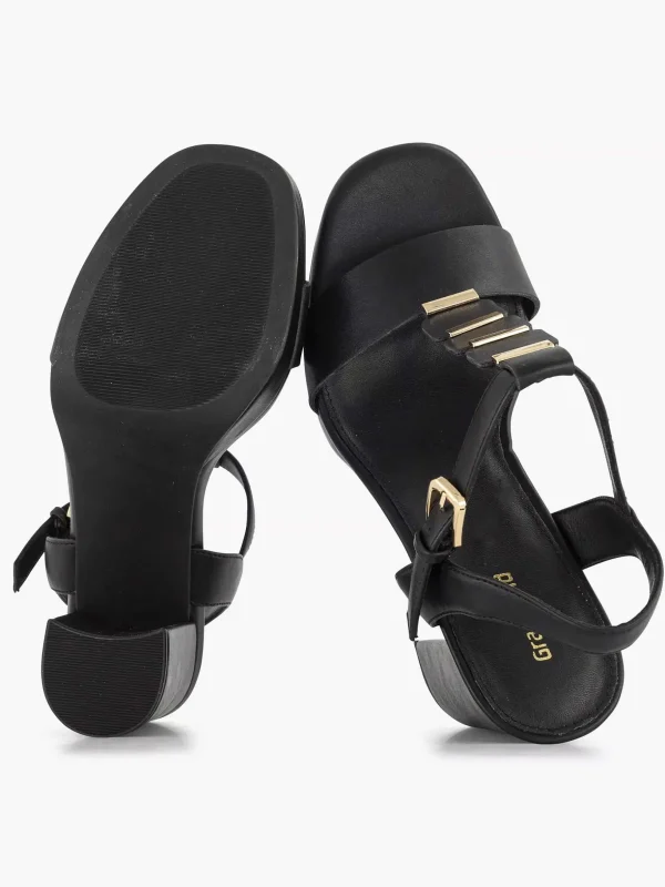 Dames Graceland Zwarte Sandalette
