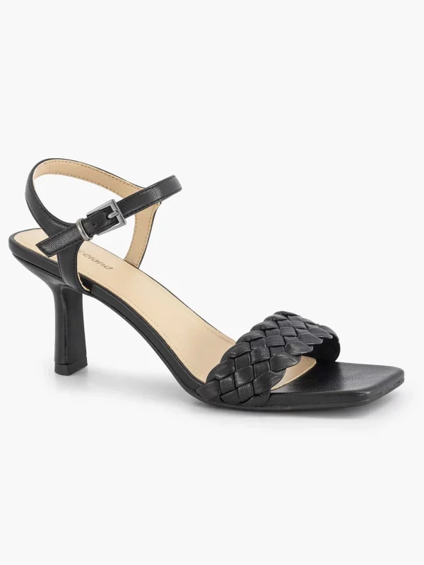 Dames Graceland Zwarte Sandalette Gevlochten