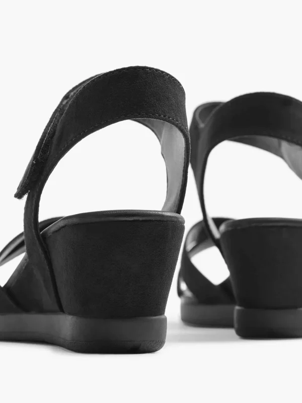 Dames Graceland Zwarte Sandalette Sleehak