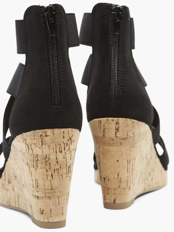Dames Graceland Zwarte Sandalette Sleehak