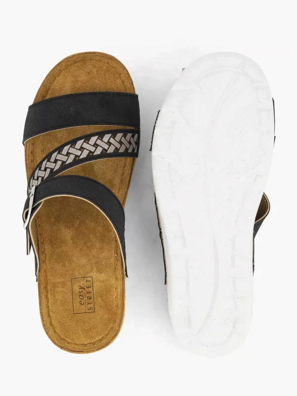 Dames Easy Street Zwarte Slipper
