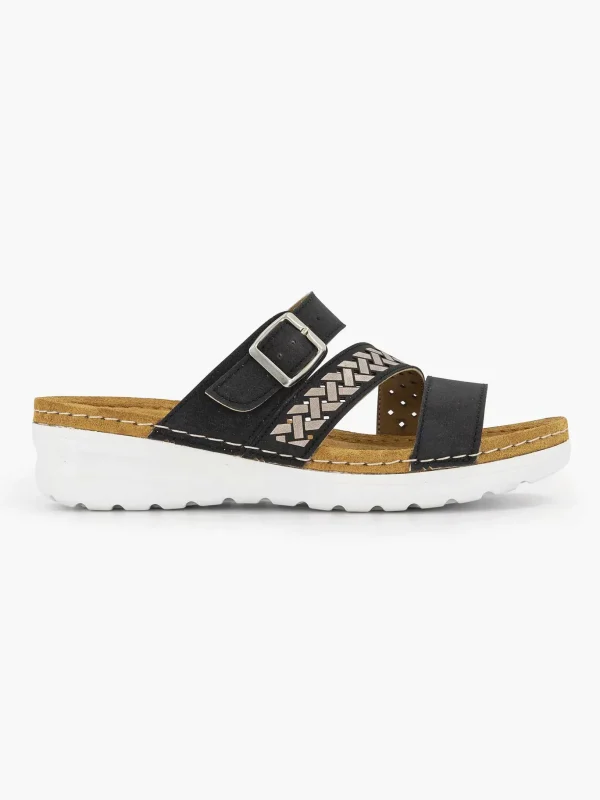 Dames Easy Street Zwarte Slipper
