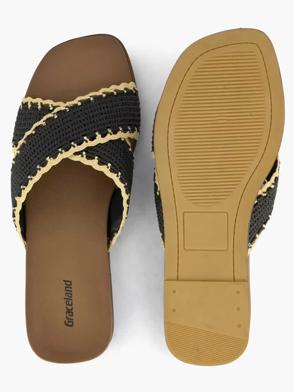 Dames Graceland Zwarte Slipper