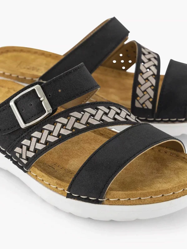 Dames Easy Street Zwarte Slipper