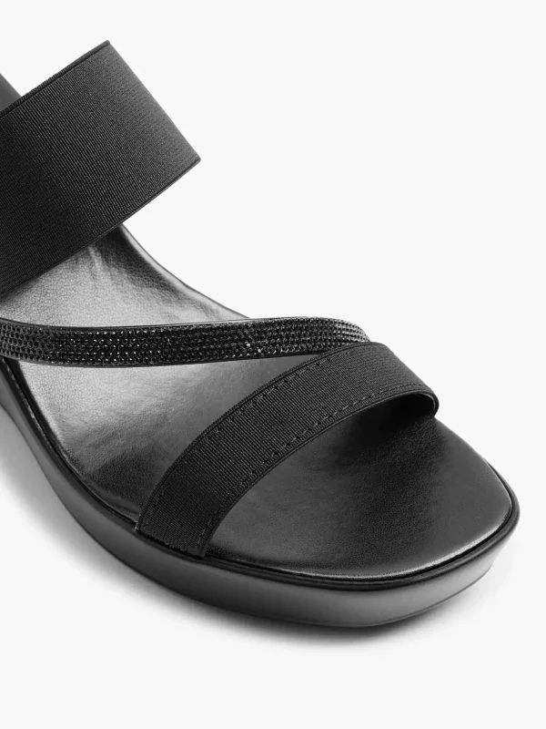 Dames Graceland Zwarte Slipper Sleehak