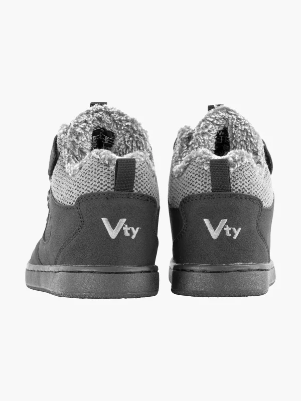 Kinderen Vty Zwarte Sneaker Gevoerd