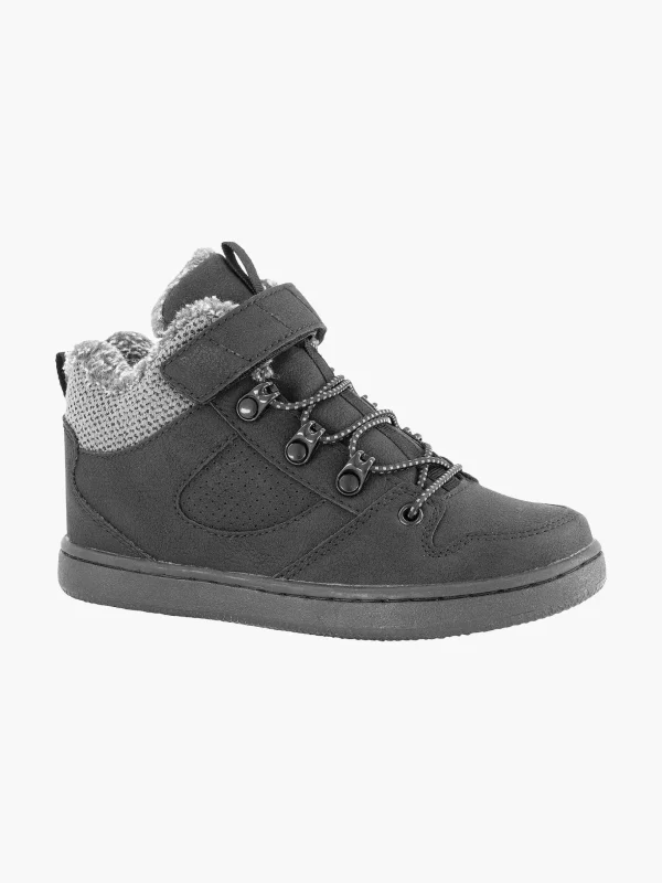 Kinderen Vty Zwarte Sneaker Gevoerd