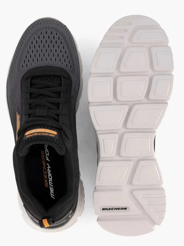 Heren Skechers Zwarte Sneaker Memory Foam