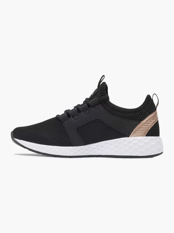 Dames Bench Zwarte Sneaker Memory Foam