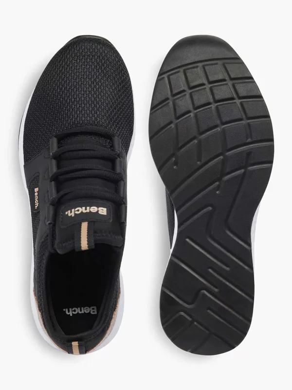 Dames Bench Zwarte Sneaker Memory Foam