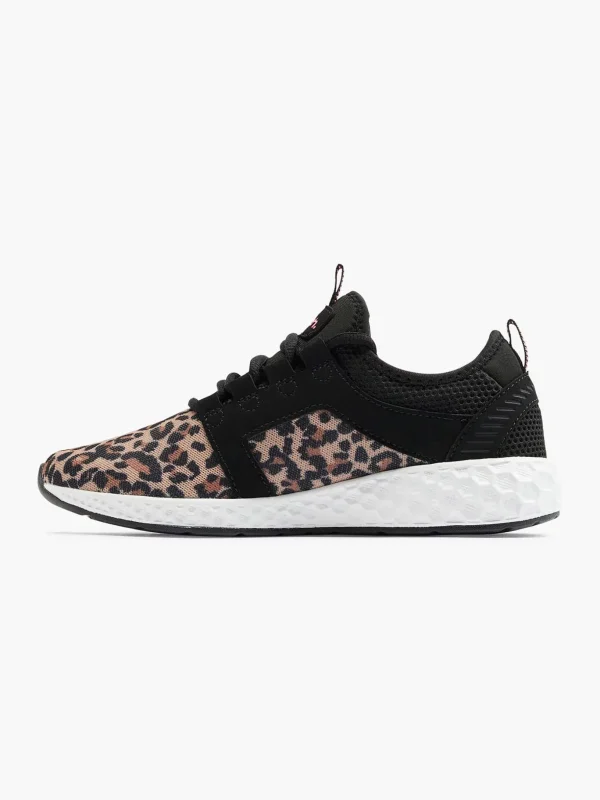 Dames Bench Zwarte Sneaker Panterprint