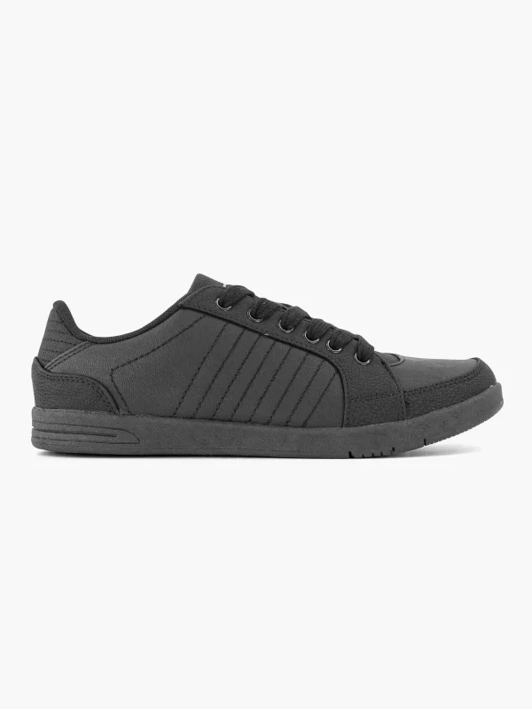 Dames Graceland Zwarte Sneaker Stiksels