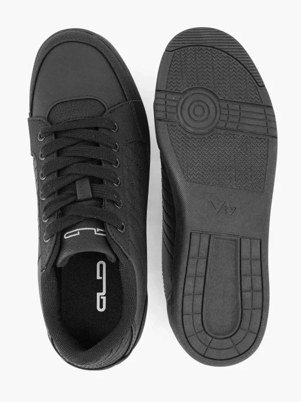 Dames Graceland Zwarte Sneaker Stiksels